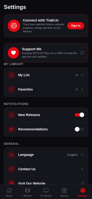 Continue watching screen